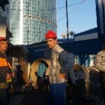 Стройка комбината в Таджикистане