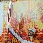 Эстафета олимпийского огня с 
